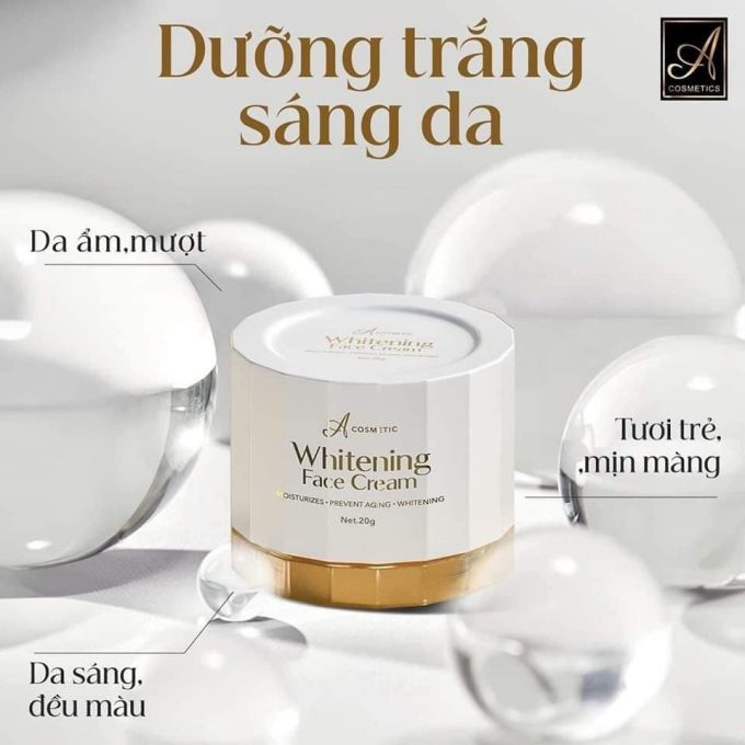 Kem Face Pháp A Cosmetics Mẫu Mới 2024 – Dưỡng Trắng Da, Trị Nám, Tàn Nhang – Hàng Chính Hãng