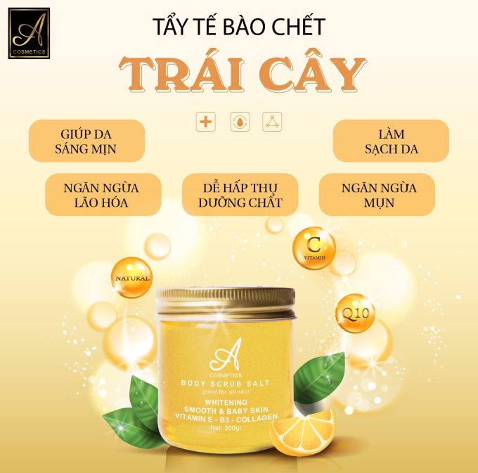 Muối Tẩy Tế Bào Chết A Cosmetics – Hàng Chuẩn Công Ty