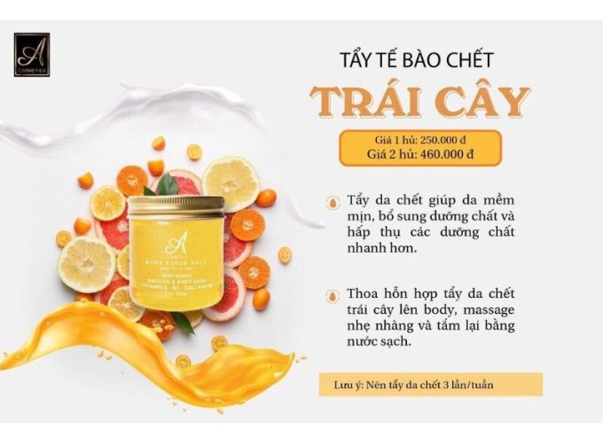 Muối Tẩy Tế Bào Chết A Cosmetics – Hàng Chuẩn Công Ty