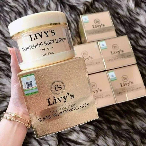 Kem Body Livy’s Vàng Thái Lan 250g – Dưỡng Trắng Da Nhanh, Hiệu Quả