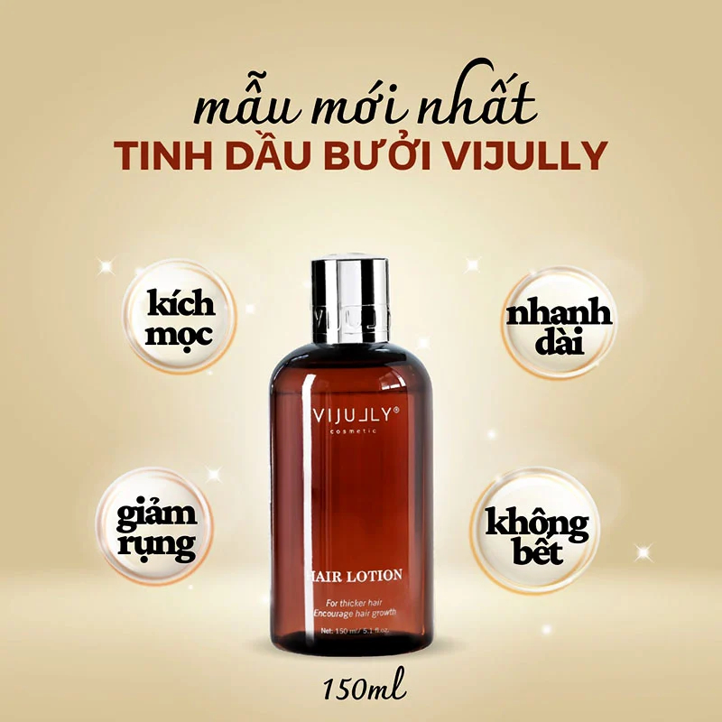 Tinh Dầu Bưởi Vi Jully (Mẫu Mới 150ml) – Kích Mọc Tóc Nhanh – Hàng Chuẩn Chính Hãng