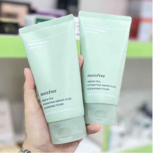 Sữa Rửa Mặt Trà Xanh Innisfree Green Tea Cleansing Foam Mẫu Mới – Chuẩn Chính Hãng