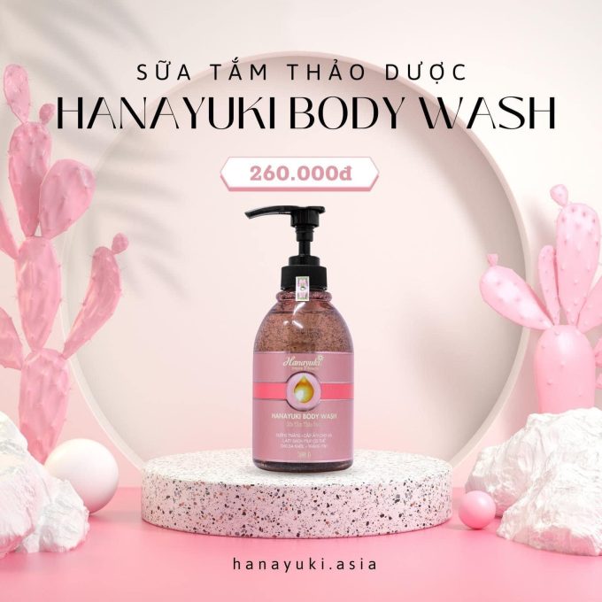 Sữa Tắm Hanayuki Body Wash – Sữa Tắm Thảo Dược Đoàn Di Băng – Hàng Chính Hãng