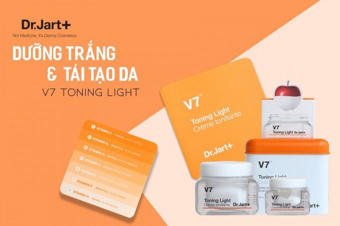 Kem V7 toning light của Thương hiệu Dr. Jart+ Hàn Quốc