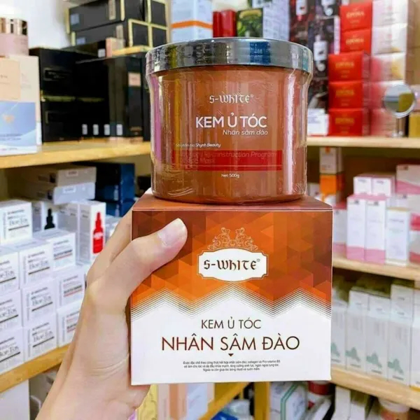 Kem Ủ Tóc Nhân Sâm Đào Swhite Mẫu Mới 500ml – Dưỡng Tóc Siêu Mềm Mượt