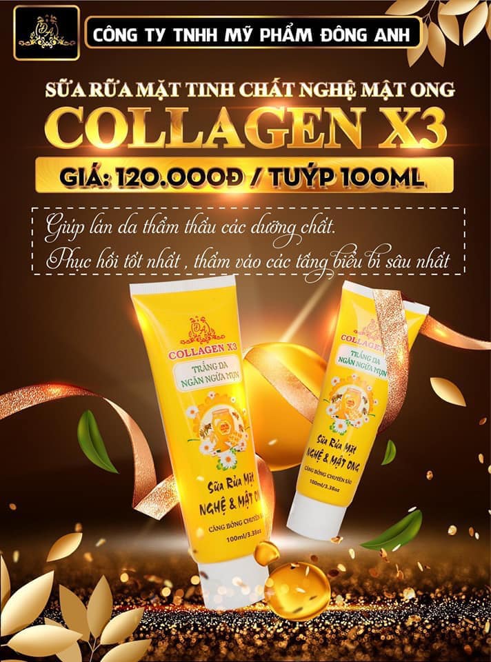 Sữa Rửa Mặt Collagen X3