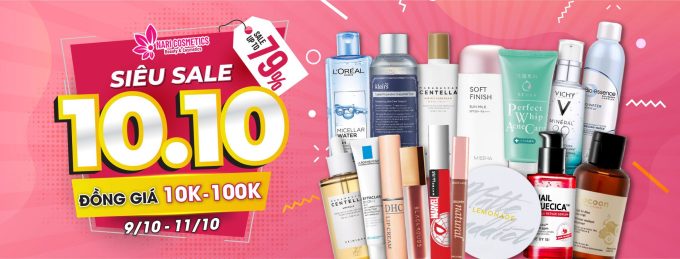 SIÊU SALE 10.10 – Sale Up To 79%, Đồng giá 10k, 100k từ 9/10-11/10