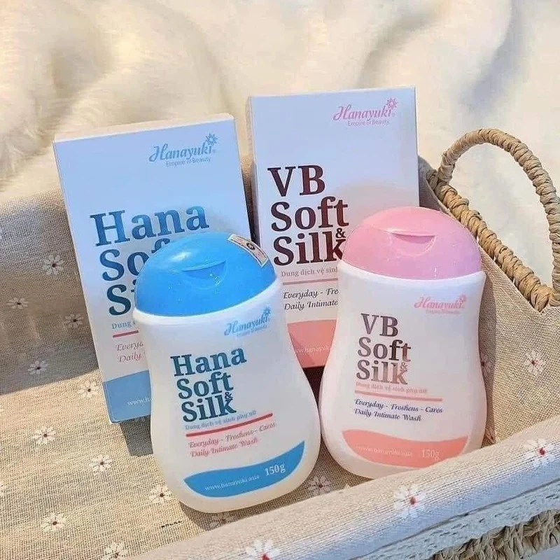 Dung Dịch Vệ Sinh Hana Soft & Silk Xanh Và Hồng 150g – Hàng Chính Hãng