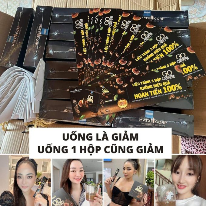 Giảm Cân Go Coffee Hộp Lớn 12 Gói – Hàng Chính Hãng – Giảm Mỡ Hiệu Quả