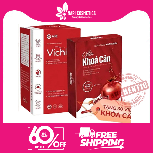 Giảm Cân Vichi ++Chính Hãng – Hộp 30 Viên, Giảm 5-10Kg Sau 1 Liệu Trình