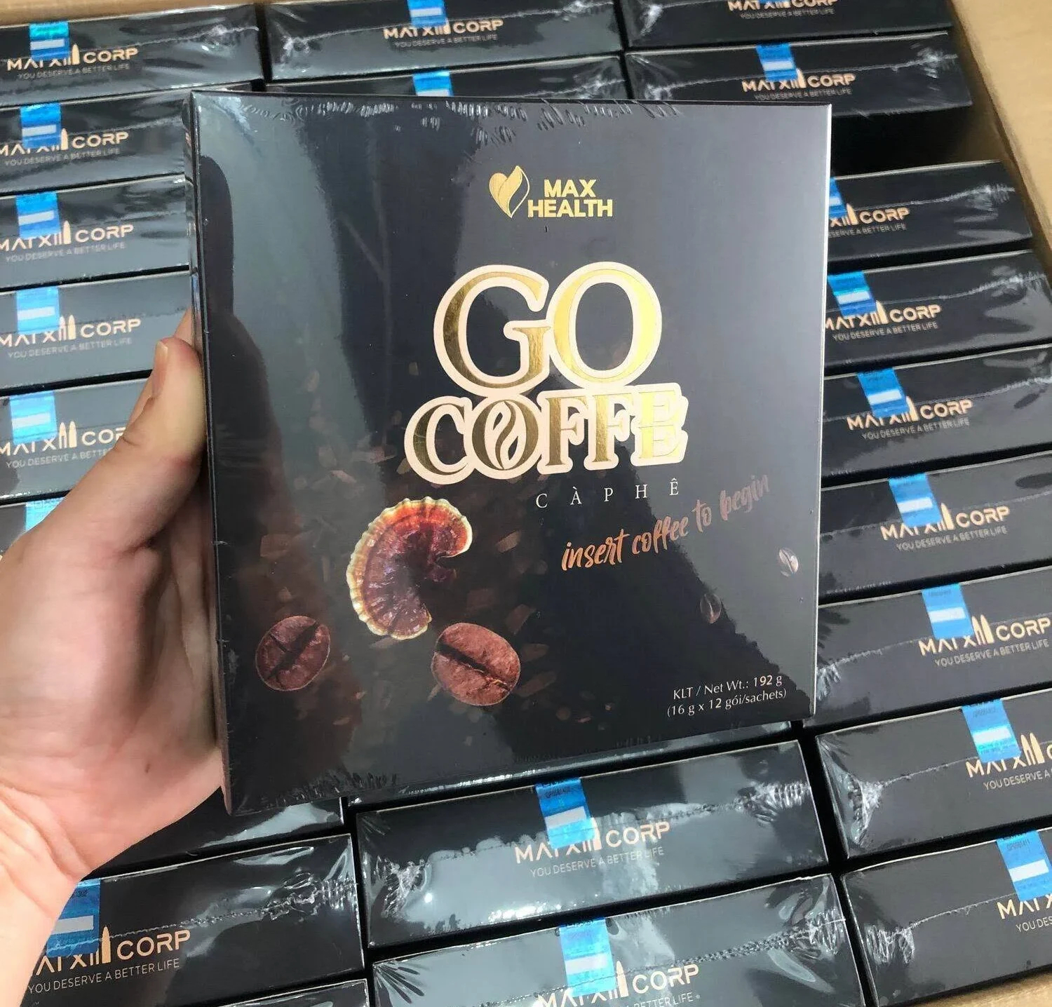 Giảm Cân Go Coffee Hộp Lớn 12 Gói – Hàng Chính Hãng – Giảm Mỡ Hiệu Quả