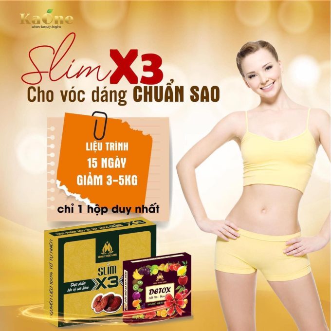 Giảm Cân Slim X3 Mộc Linh Chính Hãng – Giảm 5-7Kg An Toàn Hiệu Quả