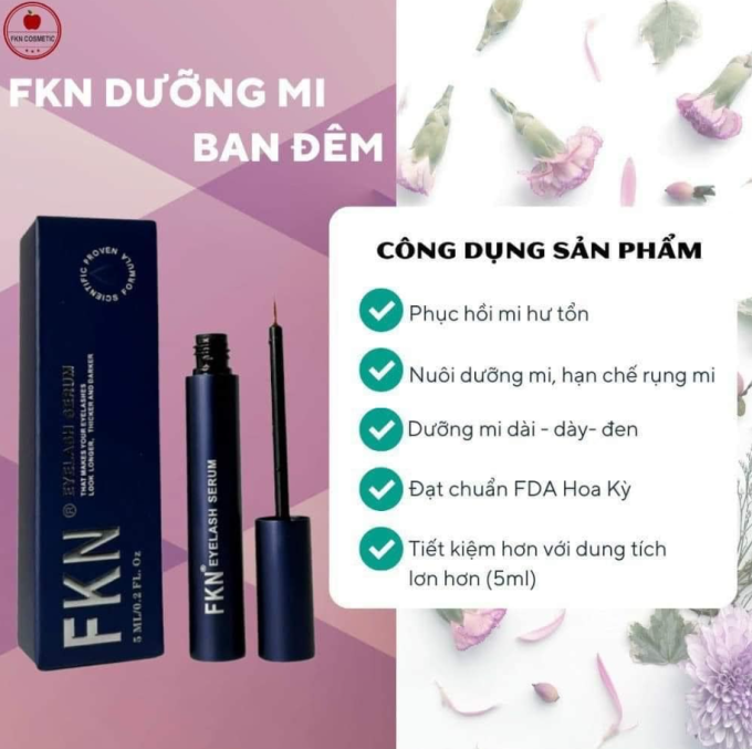 Serum Dưỡng Mi FKN Ngày & Đêm 5ml – Hàng Chính Hãng – Dưỡng Dài Mi Hiệu Quả