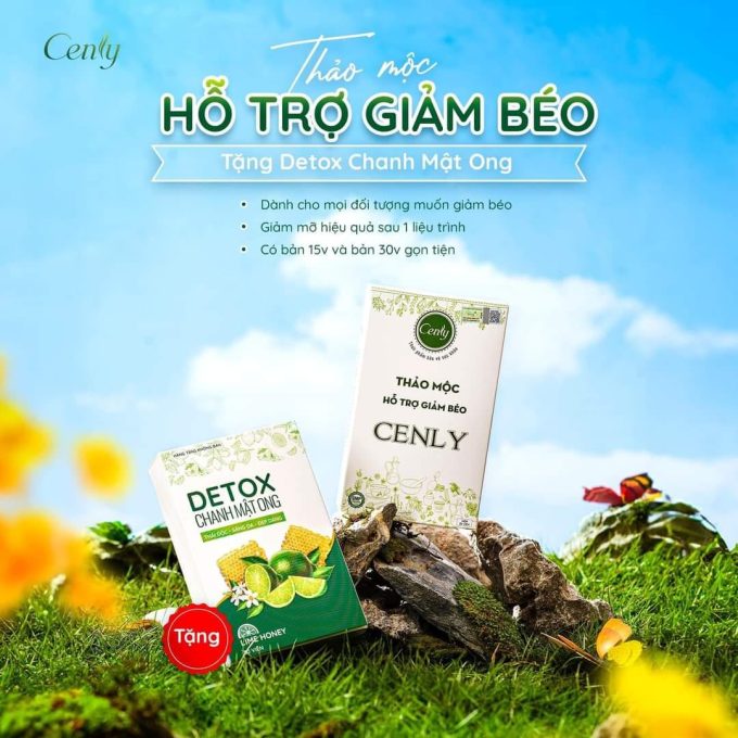 Giảm Cân Cenly Chính Hãng – Hộp 30 Viên, Giảm 5-7kg/Liệu Trình