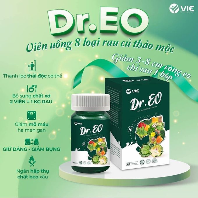 Viên Uống Giảm Mỡ Bụng Dr Eo V.I.C – Hộp 60 Viên – Giảm Mỡ Hiệu Quả