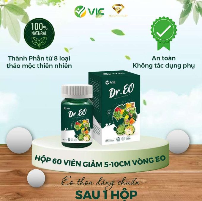 Viên Uống Giảm Mỡ Bụng Dr Eo V.I.C – Hộp 60 Viên – Giảm Mỡ Hiệu Quả