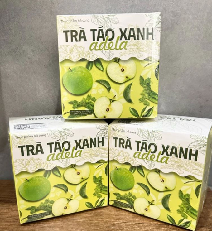 Trà Táo Xanh Giảm Cân Kelly Adela 12 Gói – Giảm 3-5kg Hiệu Quả – Tặng Đường Vitamin