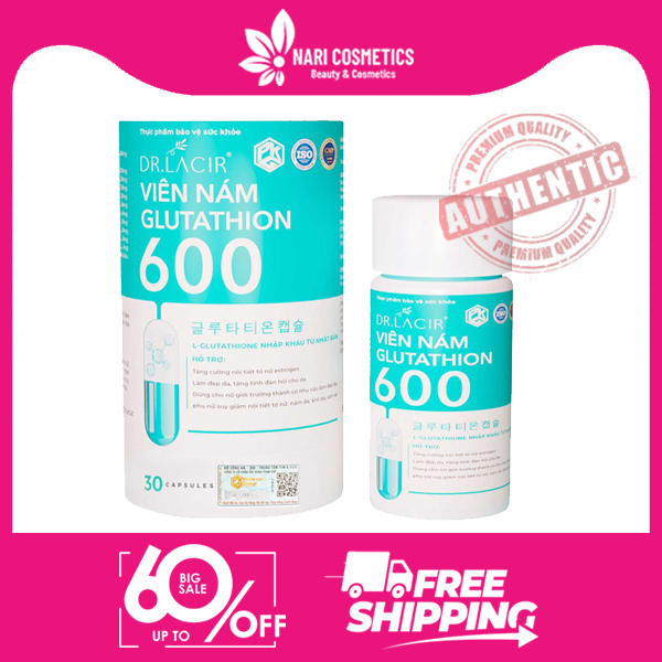 Viên Uống Glutathione 600 Dr Lacir Mẫu Mới 30 Viên – Hàng Chính Hãng