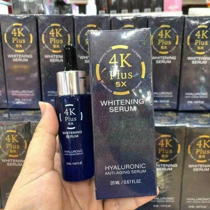 Serum 4K Plus 5X Whitening Thái Lan 20 ml – Dưỡng Trắng, Căng Bóng Da