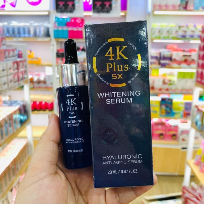 Serum 4K Plus 5X Whitening Thái Lan 20 ml – Dưỡng Trắng, Căng Bóng Da