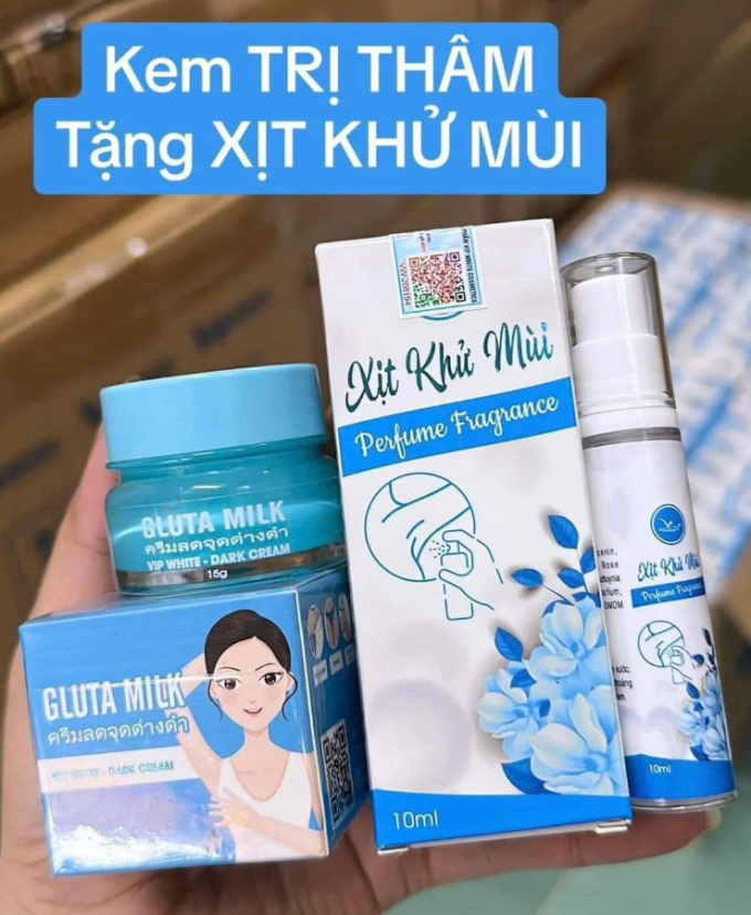 Kem Trị Thâm Nách Gluta Milk Vip White – Hàng Chính Hãng