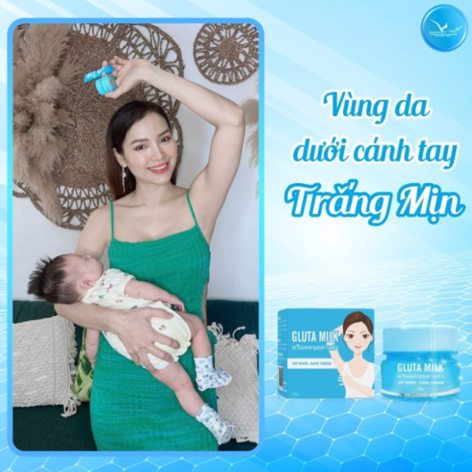 Kem Trị Thâm Nách Gluta Milk Vip White – Hàng Chính Hãng