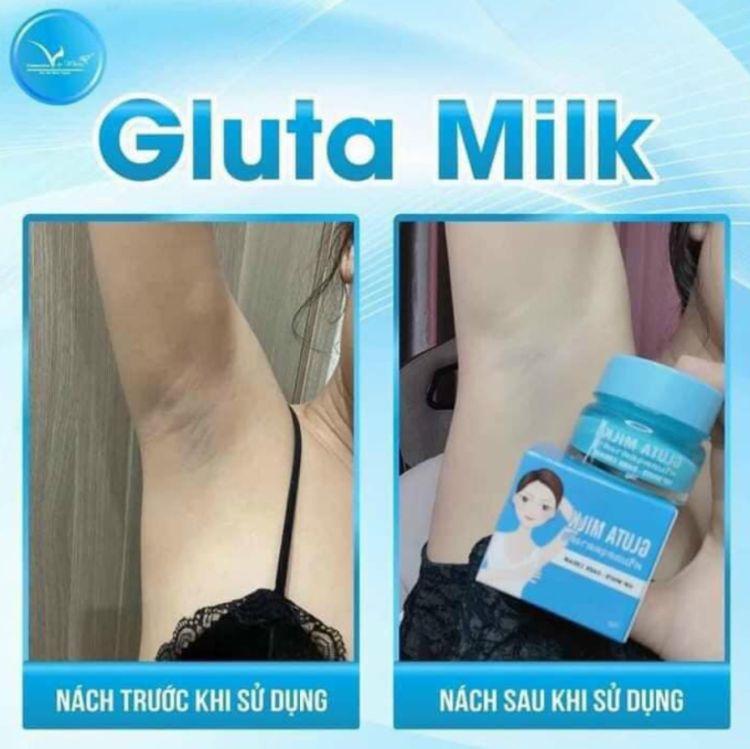 Kem Trị Thâm Nách Gluta Milk Vip White – Hàng Chính Hãng