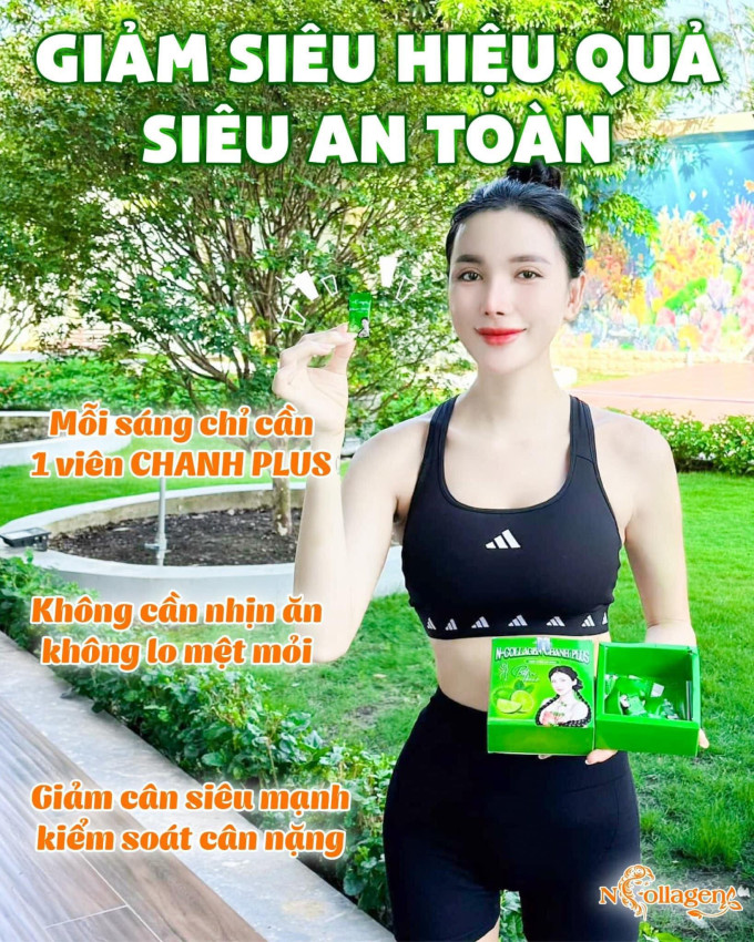 Giảm Cân N Collagen – Detox Cam Chanh – Hộp 15 Gói – GIẢM NHANH 3-7 KG