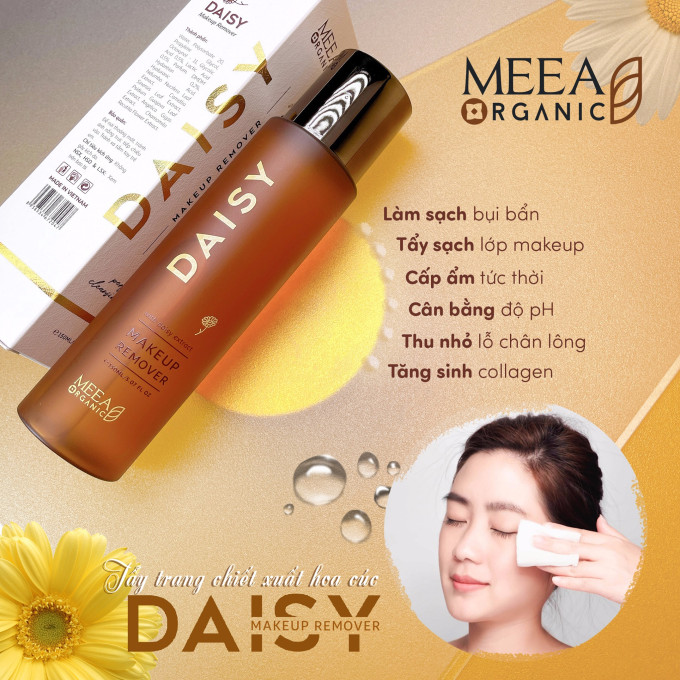 Nước Tẩy Trang Daisy Meea Organic 150ml – Hàng Chính Hãng