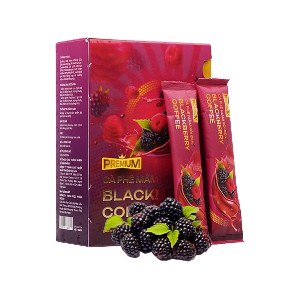 Cà Phê Giảm Cân Mâm Xôi Đen Blackberry Coffee 15 Gói – Cam Kết Chính Hãng