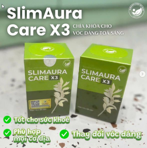 Giảm Cân Slimaura Care X3 – Giảm 3-7Kg – Hàng Chuẩn Chính Hãng