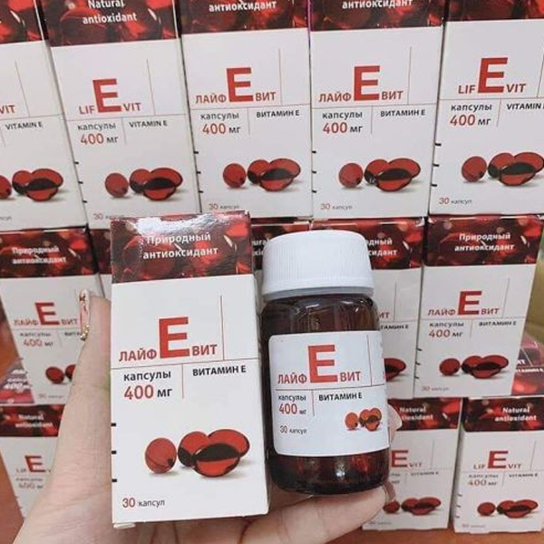 Vitamin E Đỏ Của Nga Lọ Thủy Tinh 30 Viên | Hàng Chính Hãng
