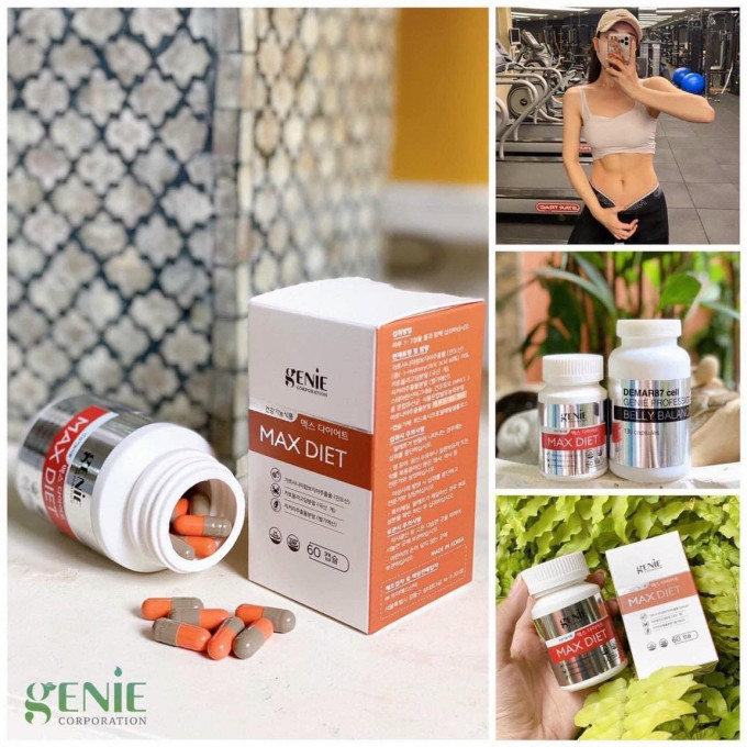 Giảm Cân Genie Max Diet 60 viên Hàn Quốc – Dành Cho Cơ Địa Khó