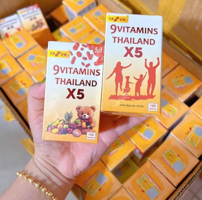 Tăng Cân TP 9 Vitamins Thái Lan X5 Mẫu Mới – Viên Uống Ăn Ngon Hiệu Quả