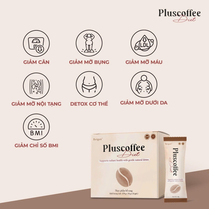 Giảm Cân Plus Coffee Diet mẫu mới – Cải tiến hiệu quả X2