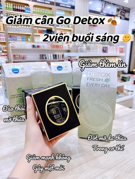 Combo Go Detox Giảm Cân – Hàng Chính Hãng – Tặng Kèm Detox Thải Mỡ