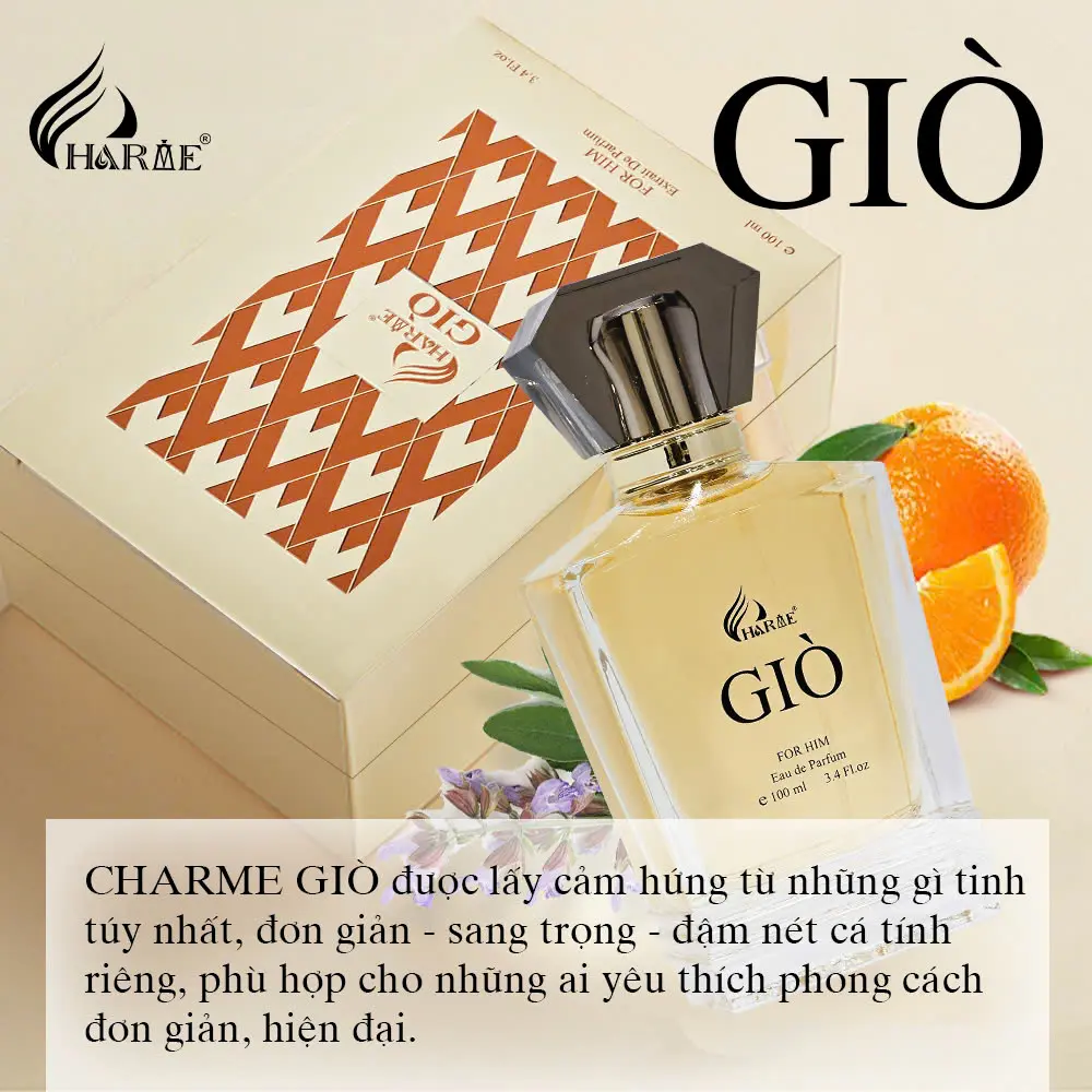 Nước Hoa Nam Charme Giò Mẫu Mới 100ml – Hương Nước Hoa Pháp