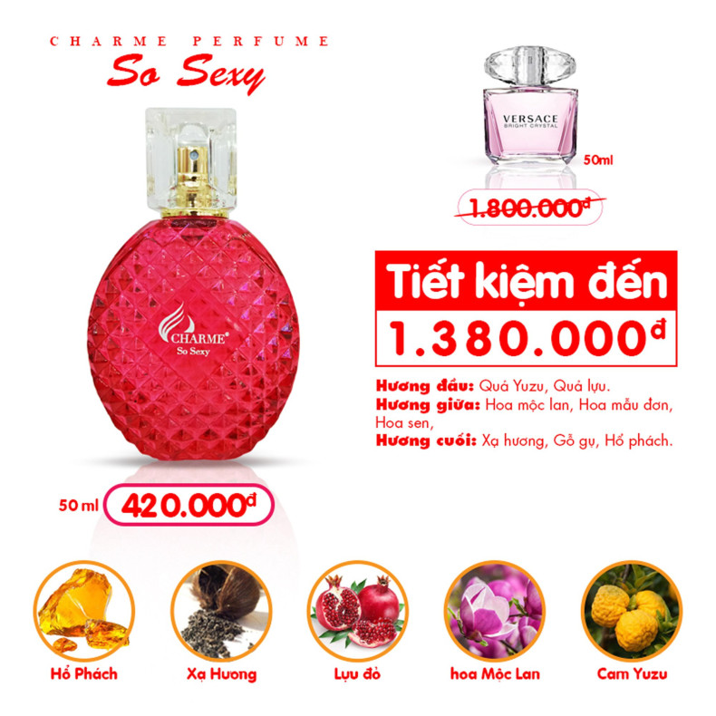 Nước Hoa Nữ Charme So Sexy 50ml EDP | Hương Nước Hoa Pháp