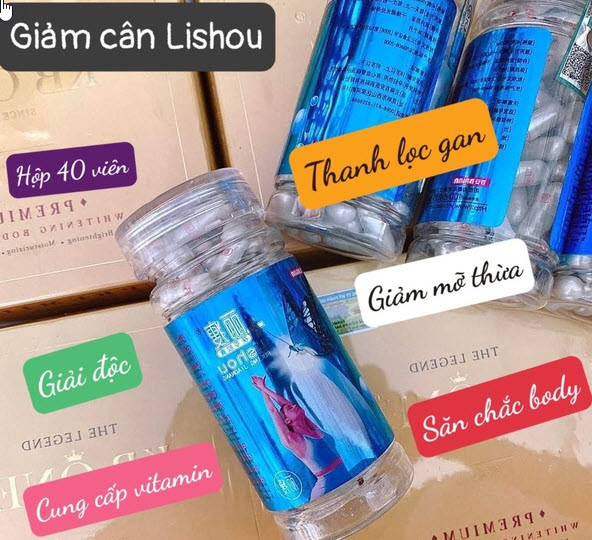 Giảm Cân Lishou Xanh (Lọ 40 viên) | Giảm Cân Nhanh 3-7Kg