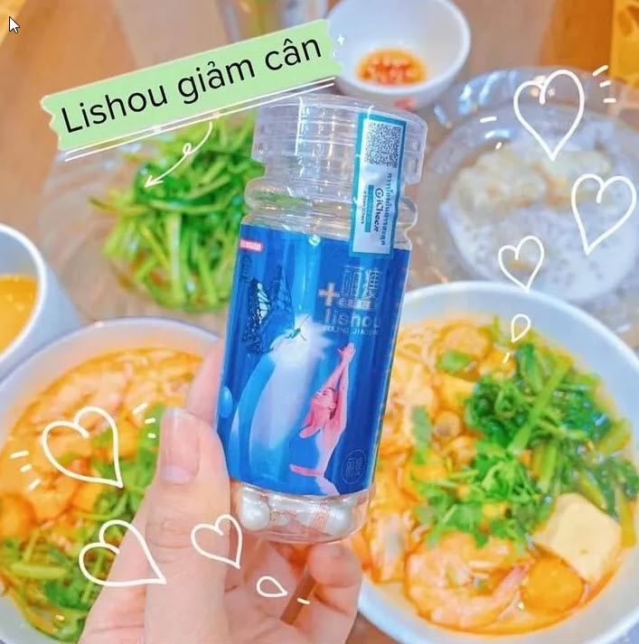 Giảm Cân Lishou Xanh (Lọ 40 viên) | Giảm Cân Nhanh 3-7Kg