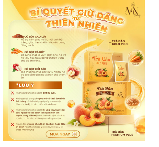 Trà Đào Gold Plus Đông Anh 15 Gói | Hàng Chính Hãng