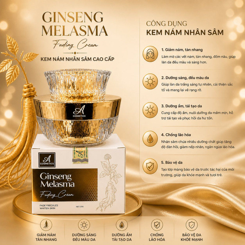 Face Nám Nhân Sâm A Cosmetics – Ginseng Melasma