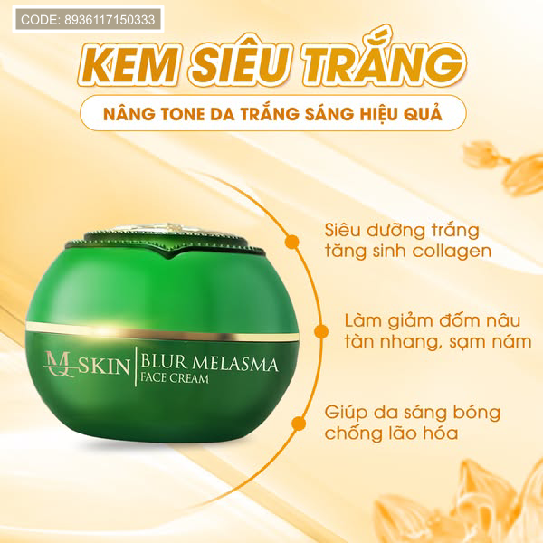 Kem Face Siêu Trắng Da MQ SKIN 50g | Hàng Chính Hãng