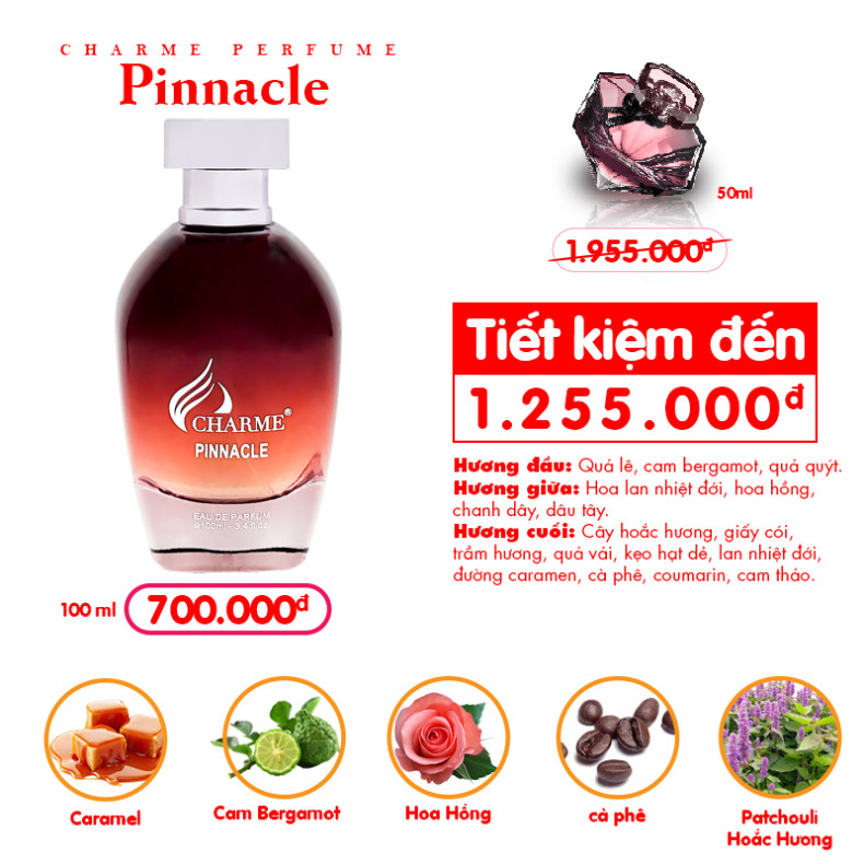 Nước Hoa Charme Pinnacle 100ml | Charme Chính Hãng