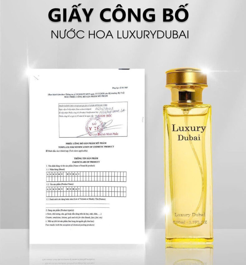 Nước Hoa Luxury Dubai Vàng 50ml | Hàng Chính Hãng