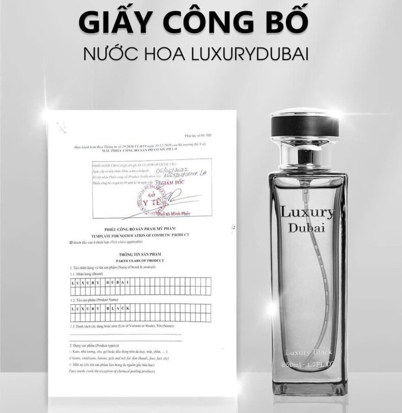 Nước Hoa Luxury Dubai Đen 50ml | Hàng Chính Hãng